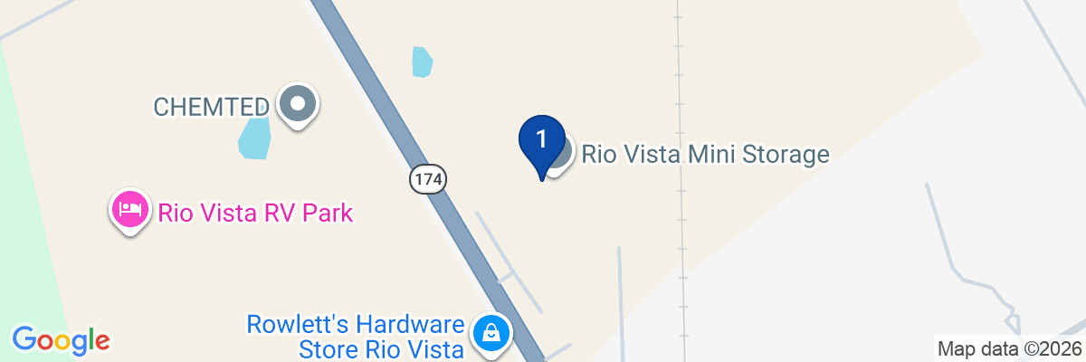 Map showing facility locations