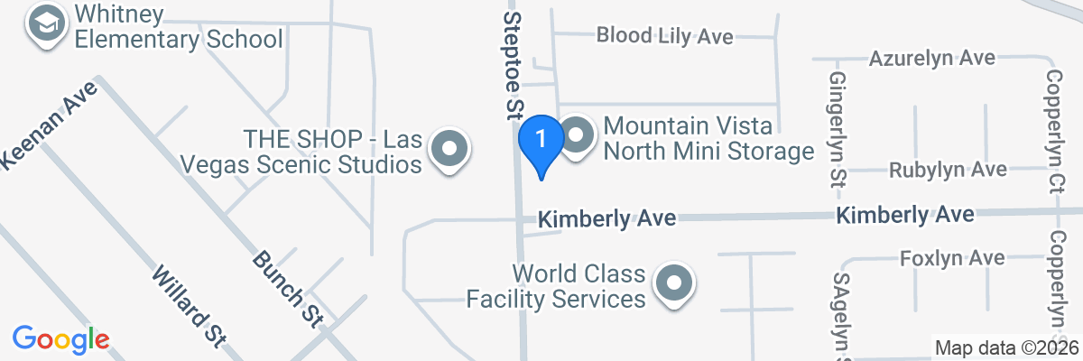Map showing facility locations