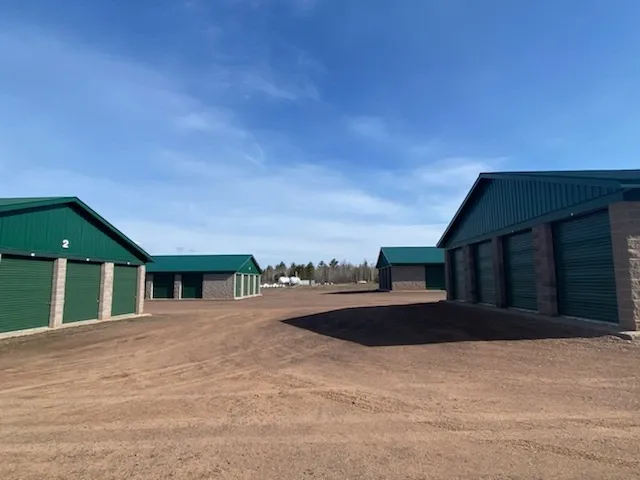 Exterior of outdoor storage units ABC Easy Storage facility.
