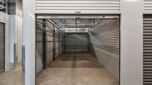 Interior of a storage unit