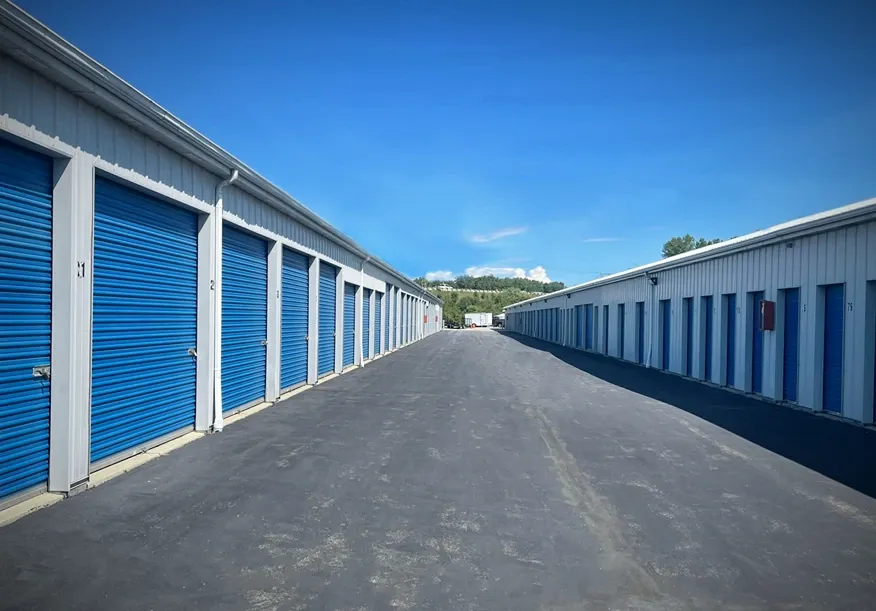 Exterior of outdoor units at French Creek Self Storage facility.