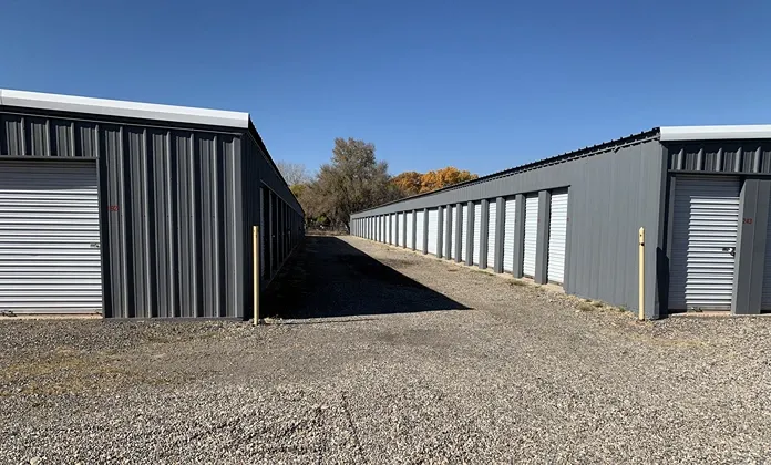 Exterior of storage units at Osprey Storage Hwy 47.
