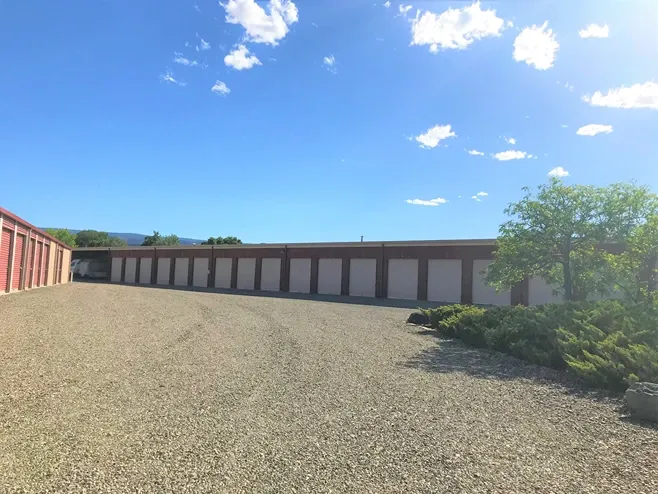 Exterior storage units at HWY 50 Self Storage facility.