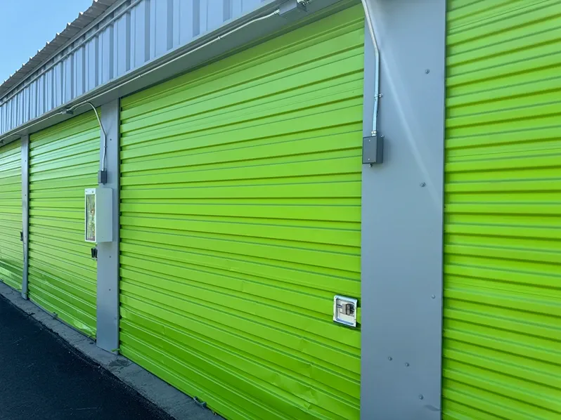 View of outdoor storage at Mountain Vista Mini Storage facility.