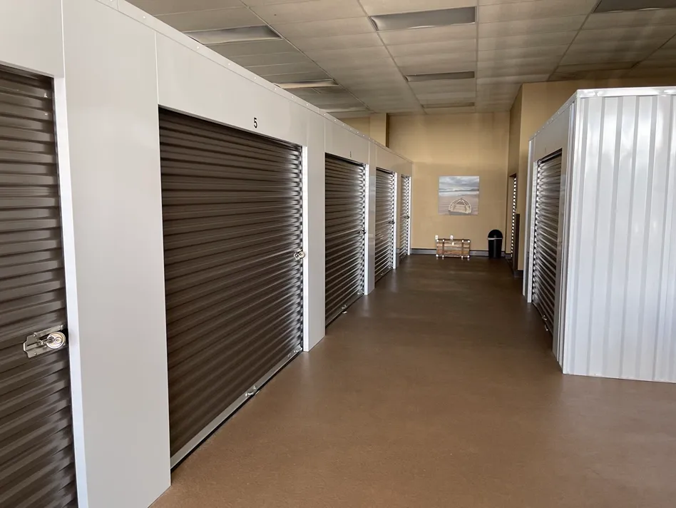 Indoor storage units at Volunteer Storage Lenoir City facility.