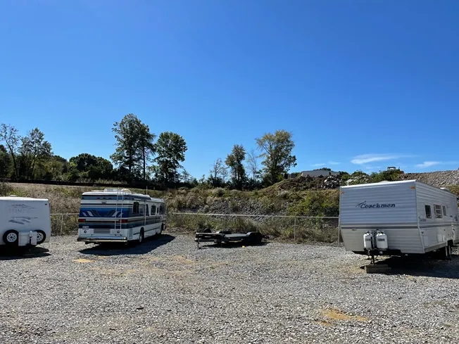 View of vehicle storage at Volunteer Storage Maryville 1 facility.