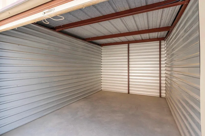 View of clean storage unit at Osprey Storage Industrial facility.