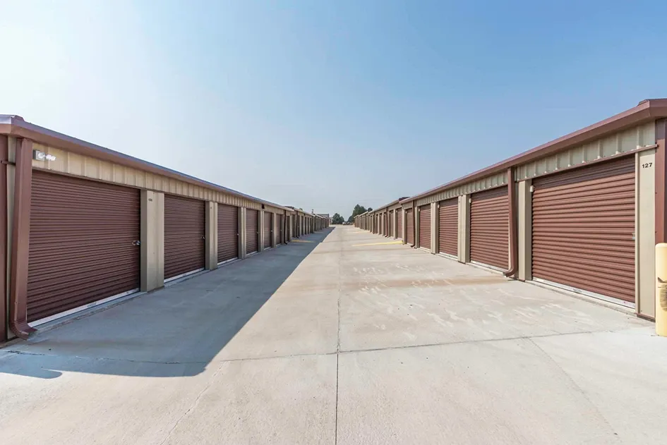 Exterior of outdoor storage units at Osprey Storage Industrial facility.