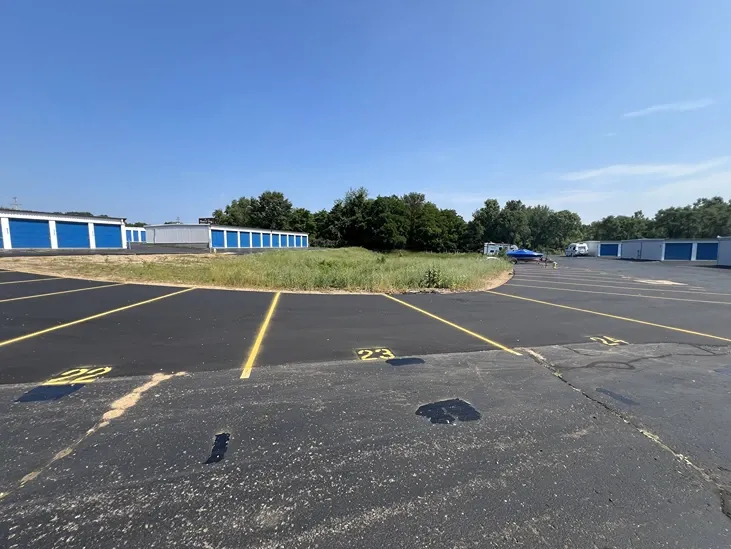 Uncovered vehicle storage spaces at Osprey Storage Portage